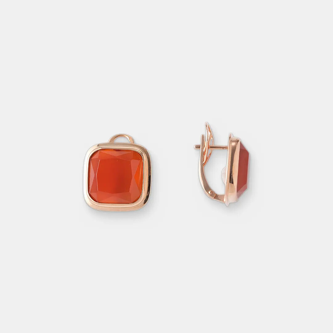 Серебряные серьги с агатами